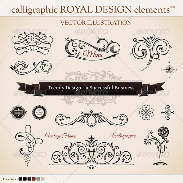 GraphicRiver Calligraphic Design Elements 8619026 GraphicRiver Calligraphic Design Elements 8619026