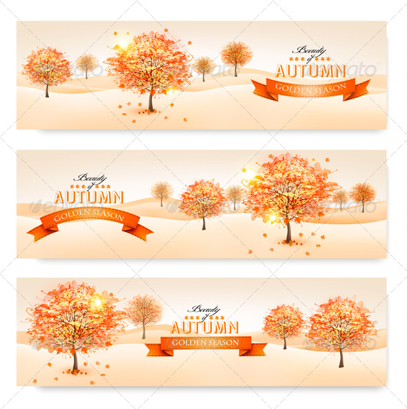 GraphicRiver Autumn Background with Colorful Leaves and Trees 8677202 GraphicRiver Autumn Background with Colorful Leaves and Trees 8677202