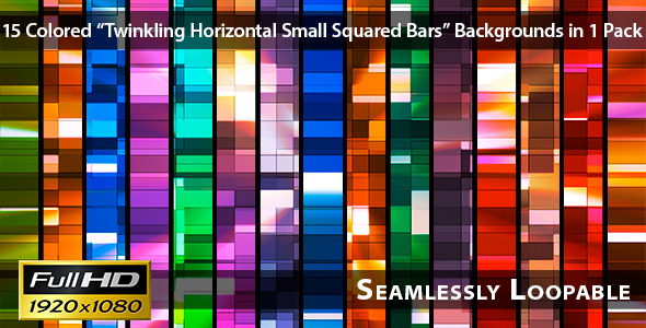 Twinkling Horizontal Small Squared Bars Pack 03 Twinkling Horizontal Small Squared Bars Pack 03