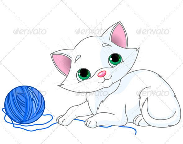 GraphicRiver White Kitten 8677457 GraphicRiver White Kitten 8677457