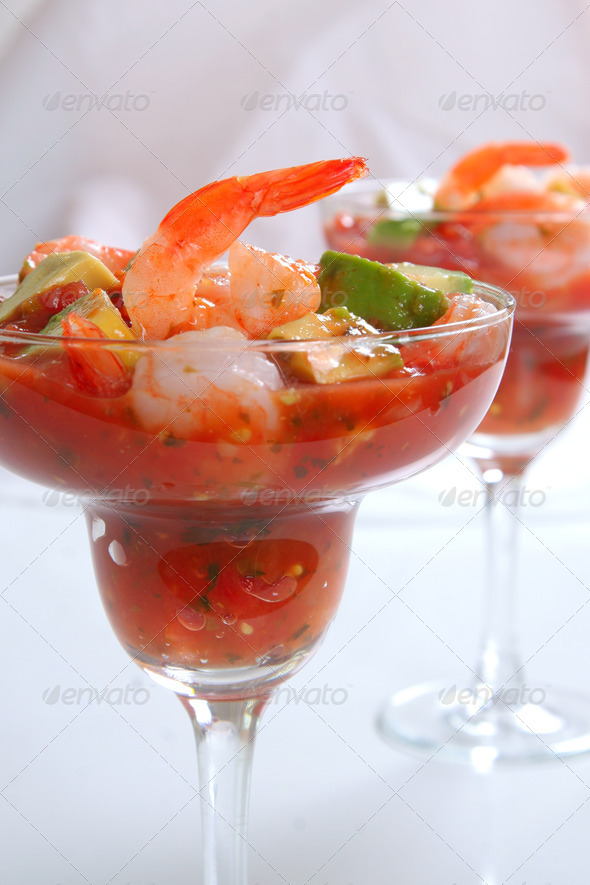 Cocktail Shrimp with Avocado Salsa