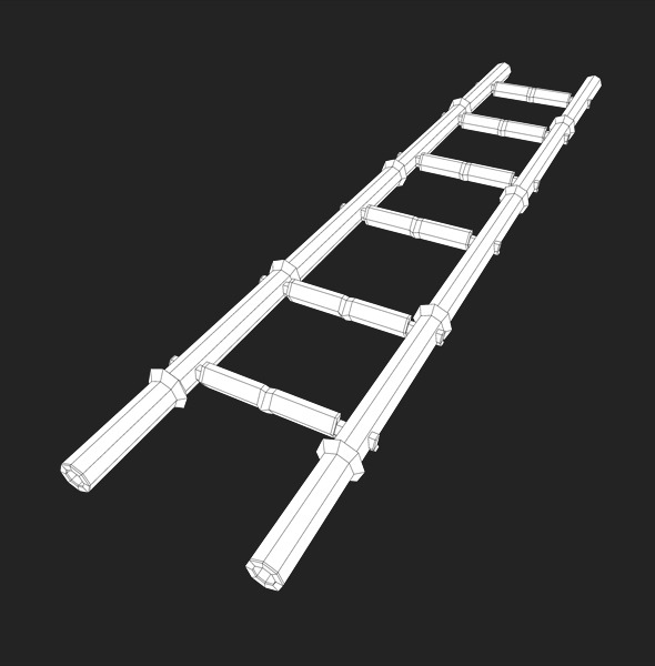 3DOcean Low Poly Bamboo Ladder 8677932 3DOcean Low Poly Bamboo Ladder 8677932