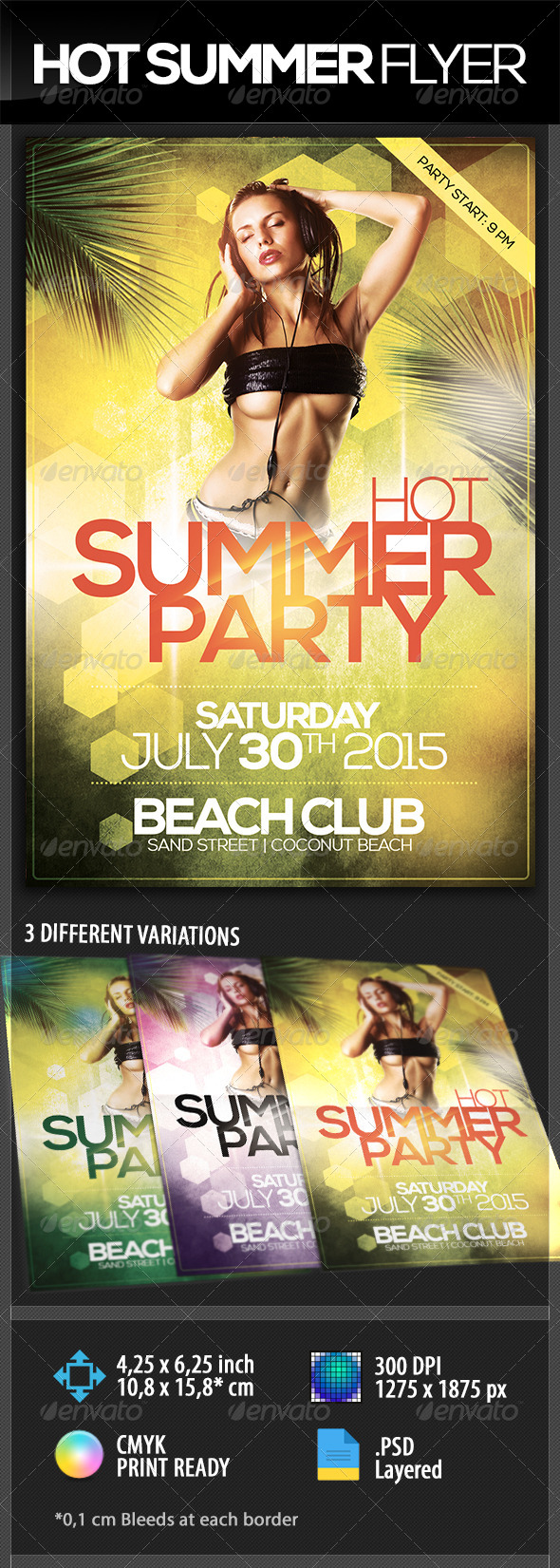 Hot Summer Party Flyer (Events)