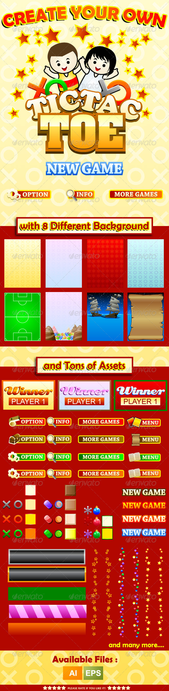 GraphicRiver Tic Tac Toe Game Assets 8659154 GraphicRiver Tic Tac Toe Game Assets 8659154