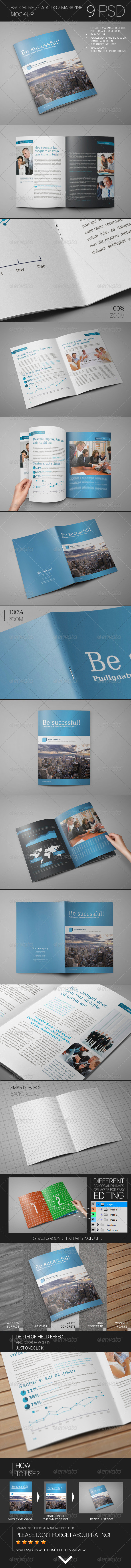 GraphicRiver Brochure Catalog Magazine Mock-Up 8681872 GraphicRiver Brochure Catalog Magazine Mock-Up 8681872