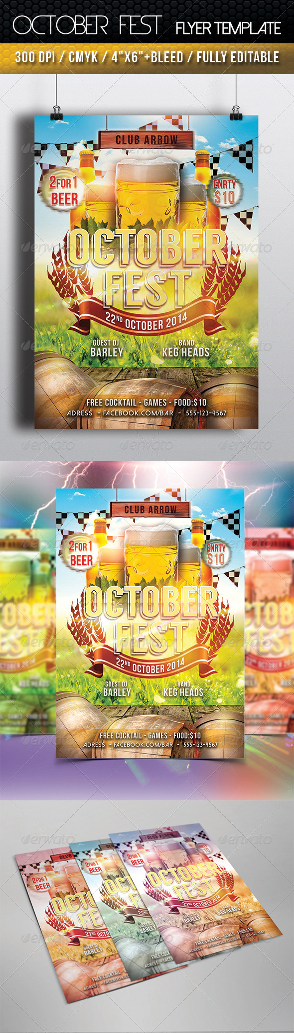 October Fest Flyer Template (Clubs & Parties)