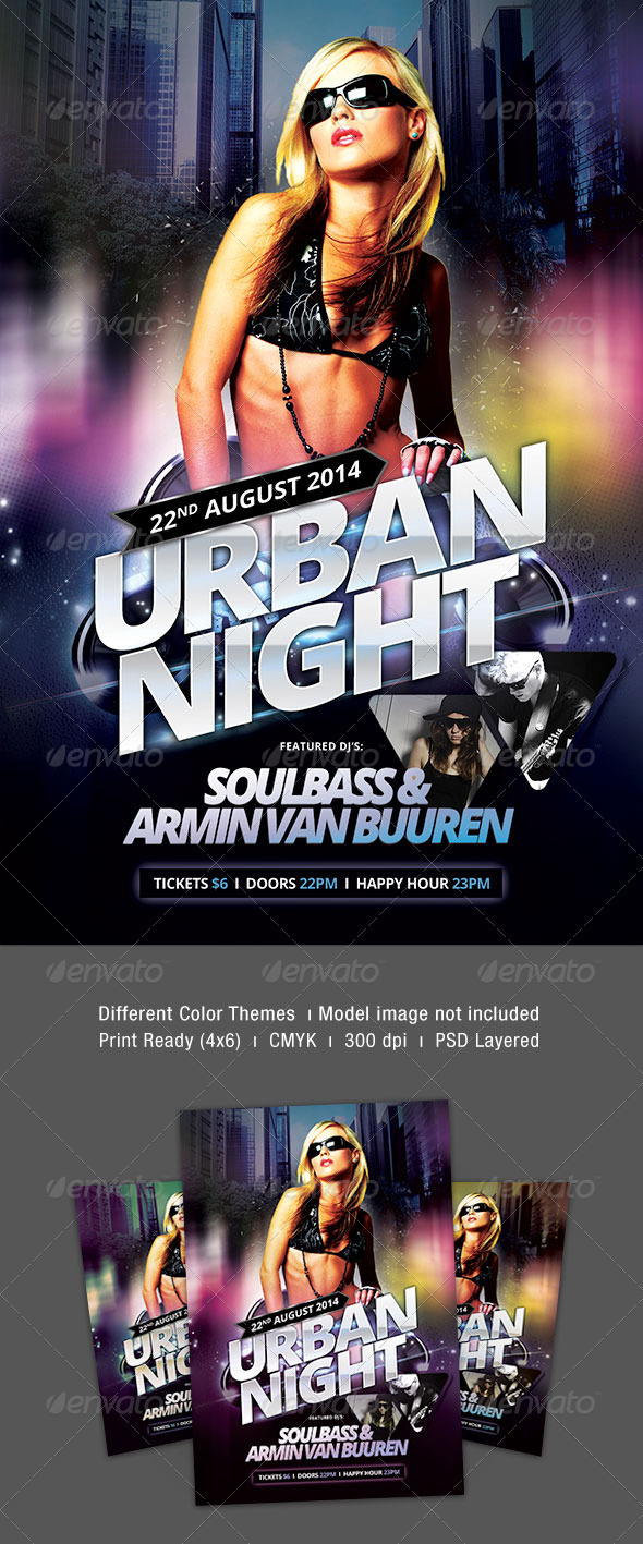 Urban Night Flyer - Clubs & Parties Events