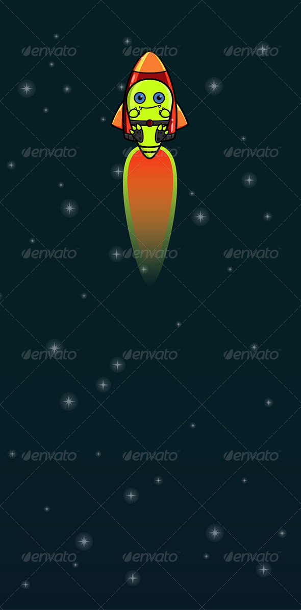 GraphicRiver Game Character Rocket Monster 8687156 GraphicRiver Game Character Rocket Monster 8687156
