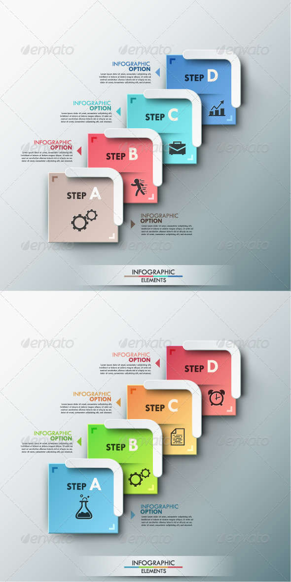 GraphicRiver Modern Infographic Process Template 2 Colors 8688003 GraphicRiver Modern Infographic Process Template 2 Colors 8688003