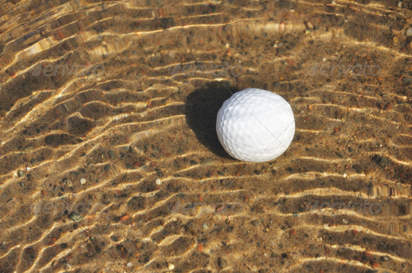 Golf Ball in a Water Hazard