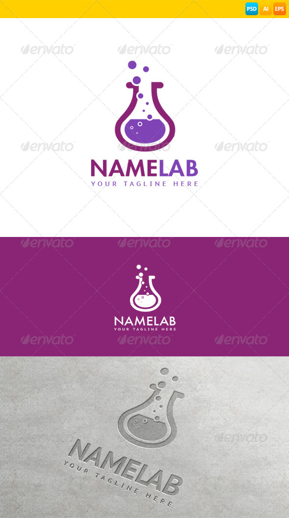 GraphicRiver Lab Logo 8603699 GraphicRiver Lab Logo 8603699