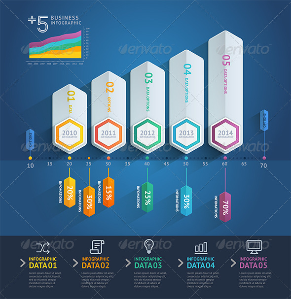 Business Arrow Infographics Template