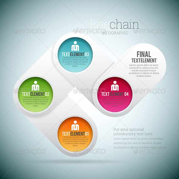 Line Chain Infographic Line Chain Infographic
