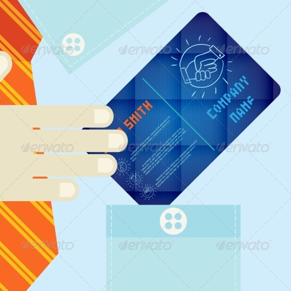 GraphicRiver Hand Holding Business Card In Flat Design Style 8696519 GraphicRiver Hand Holding Business Card In Flat Design Style 8696519