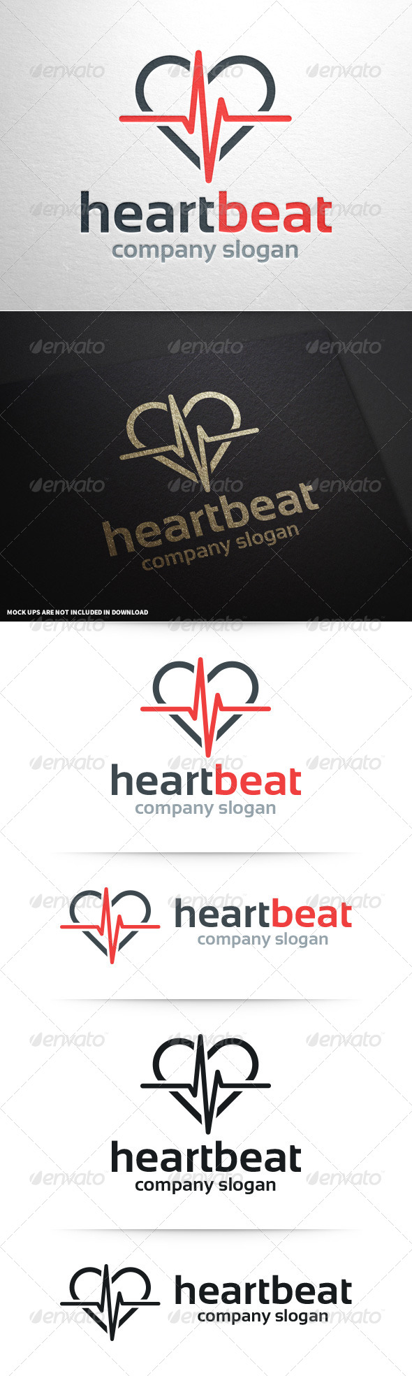 GraphicRiver Heartbeat Logo Template 8696674 GraphicRiver Heartbeat Logo Template 8696674