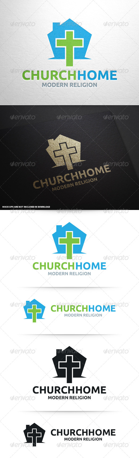 GraphicRiver Church Home Logo Template 8697117 GraphicRiver Church Home Logo Template 8697117