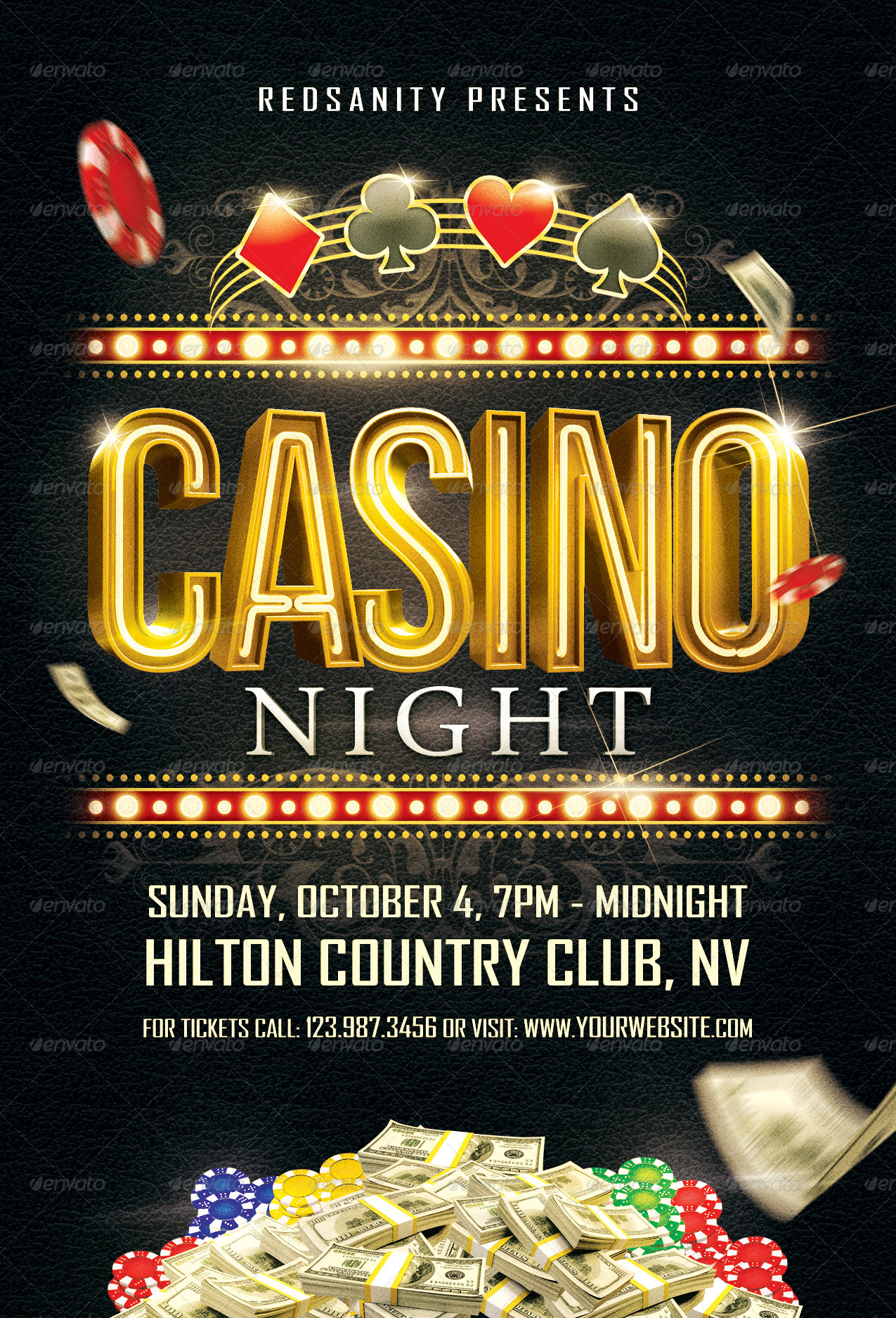 Casino Night Flyer by Redsanity  GraphicRiver