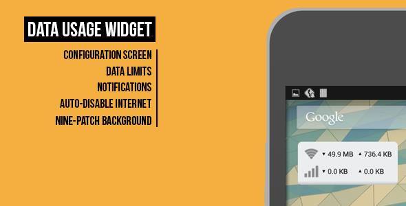 CodeCanyon Data Usage Widget 8660983 CodeCanyon Data Usage Widget 8660983
