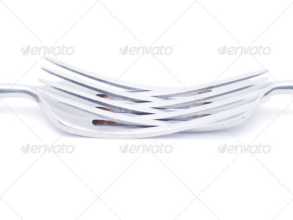 forks on white background (Misc) Photo Download