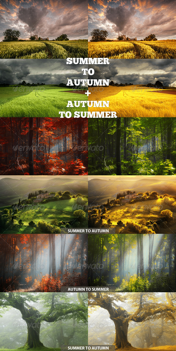 GraphicRiver Summer to Autumn Action 8686238 GraphicRiver Summer to Autumn Action 8686238