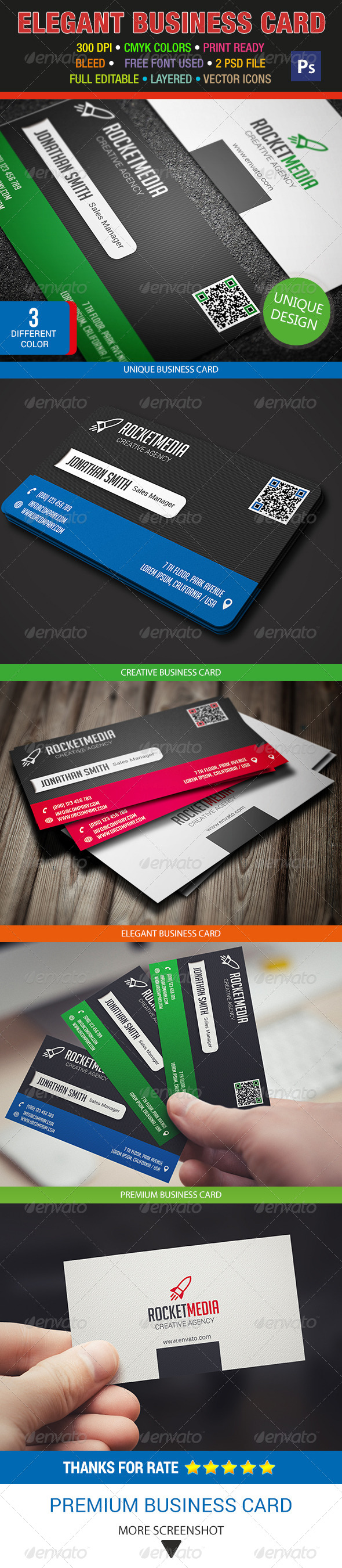 GraphicRiver Creative Business Card 307 8713047 GraphicRiver Creative Business Card 307 8713047