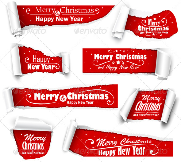 GraphicRiver Collection of Red Paper with Christmas Text 8713122 GraphicRiver Collection of Red Paper with Christmas Text 8713122