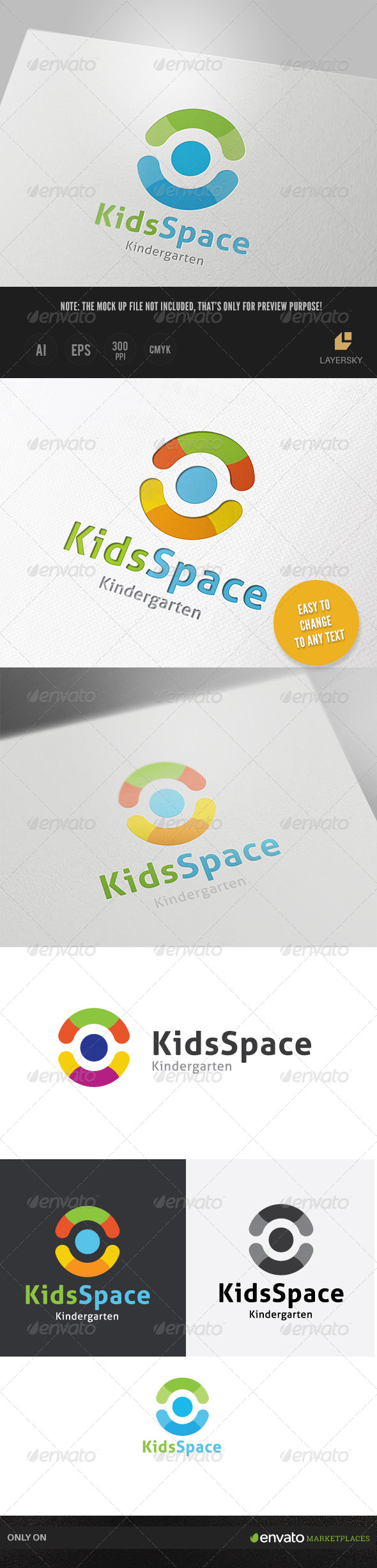 GraphicRiver Kids Space Logo 8713765 GraphicRiver Kids Space Logo 8713765
