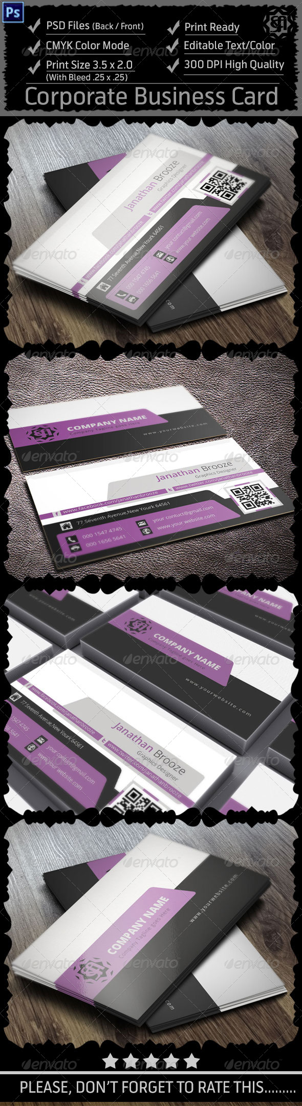 GraphicRiver Colourful Corporate Business Card V17 8714039 GraphicRiver Colourful Corporate Business Card V17 8714039
