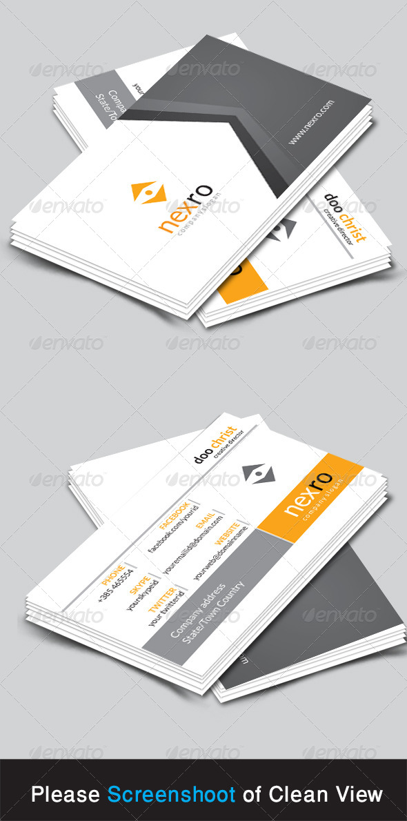 GraphicRiver Nexro Corporate Business Card 8714083 GraphicRiver Nexro Corporate Business Card 8714083