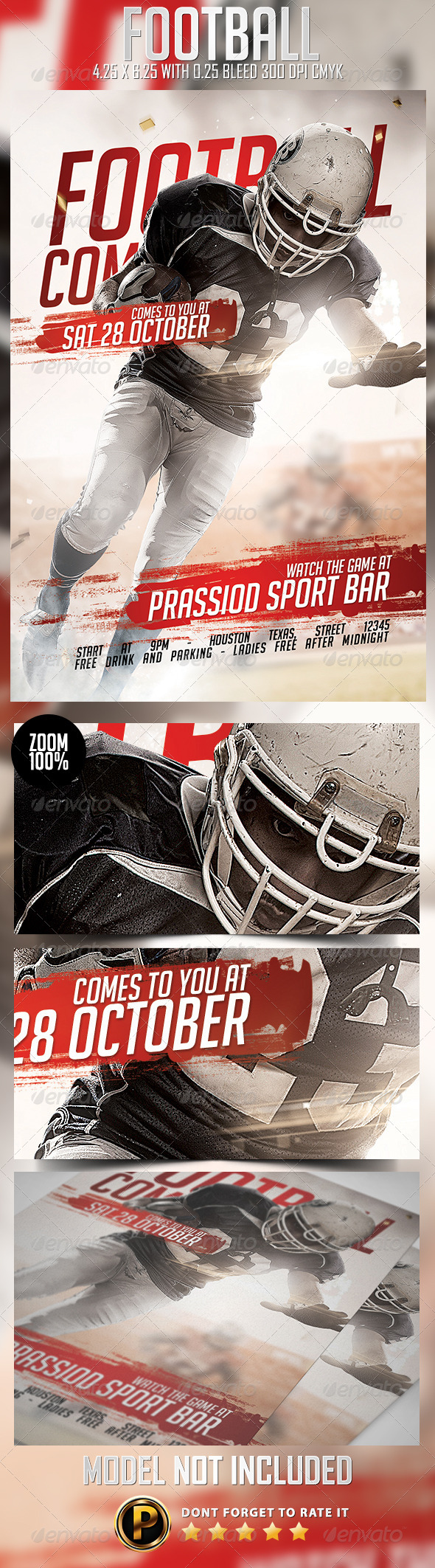 GraphicRiver Football Flyer Template 8714254 GraphicRiver Football Flyer Template 8714254