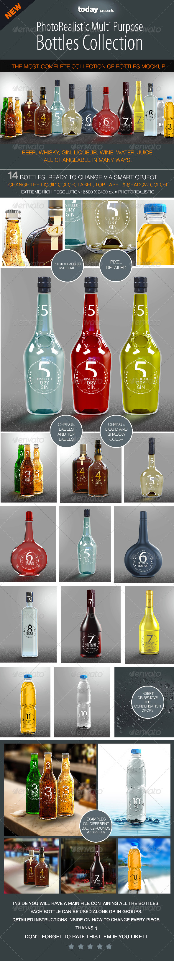 GraphicRiver Bottles Mockup Complete Collection 8714486 GraphicRiver Bottles Mockup Complete Collection 8714486