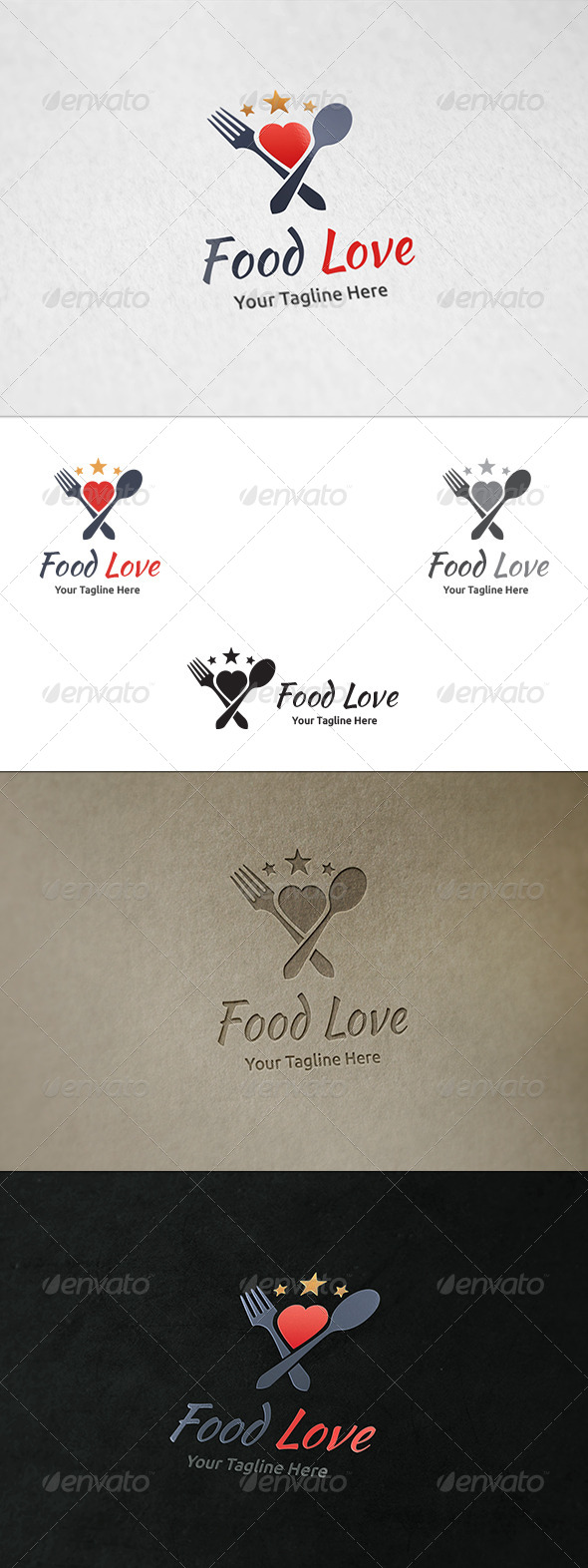 Food Love - Logo Template