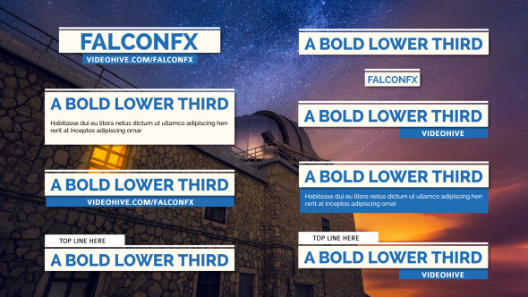 Bold & Modern Lower Thirds Bold & Modern Lower Thirds