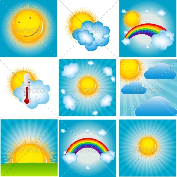 GraphicRiver Sun and Cloud Background Set 8715426 GraphicRiver Sun and Cloud Background Set 8715426