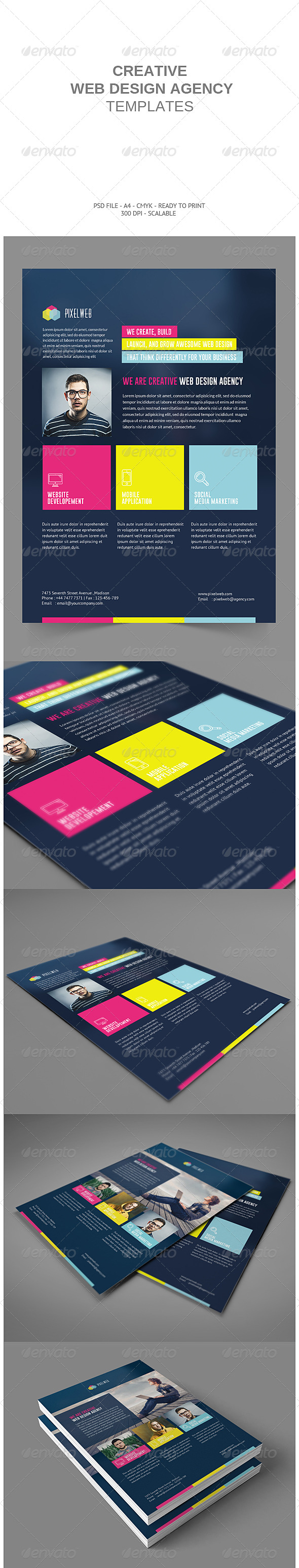 GraphicRiver Creative Web Agency Flyers 8716091 GraphicRiver Creative Web Agency Flyers 8716091