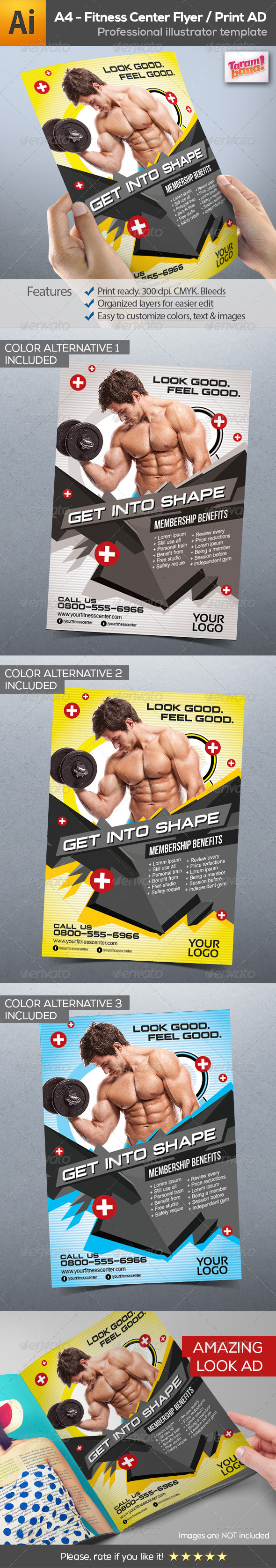 GraphicRiver Fitness Center Flyer Print AD 8716116 GraphicRiver Fitness Center Flyer Print AD 8716116