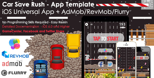 Car Save Rush - Universal iOS Full Game App + Ads