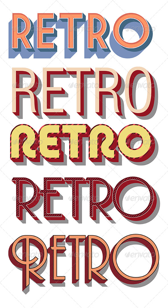 GraphicRiver Retro Vector Graphic Styles 8717674 GraphicRiver Retro Vector Graphic Styles 8717674