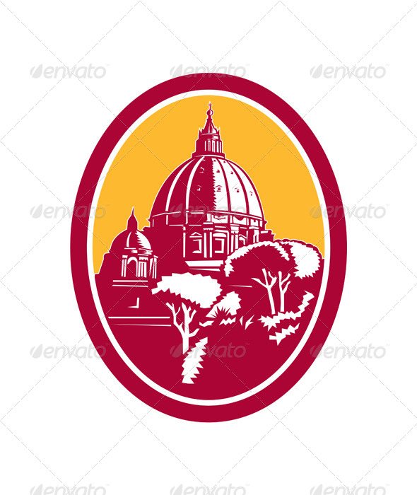 GraphicRiver Dome of St Peter s Basilica Vatican 8717705 GraphicRiver Dome of St Peter s Basilica Vatican 8717705