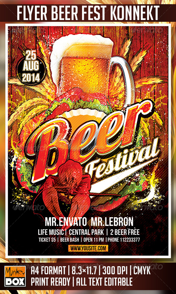 GraphicRiver Flyer Beer Festival Konnekt 8717773 GraphicRiver Flyer Beer Festival Konnekt 8717773