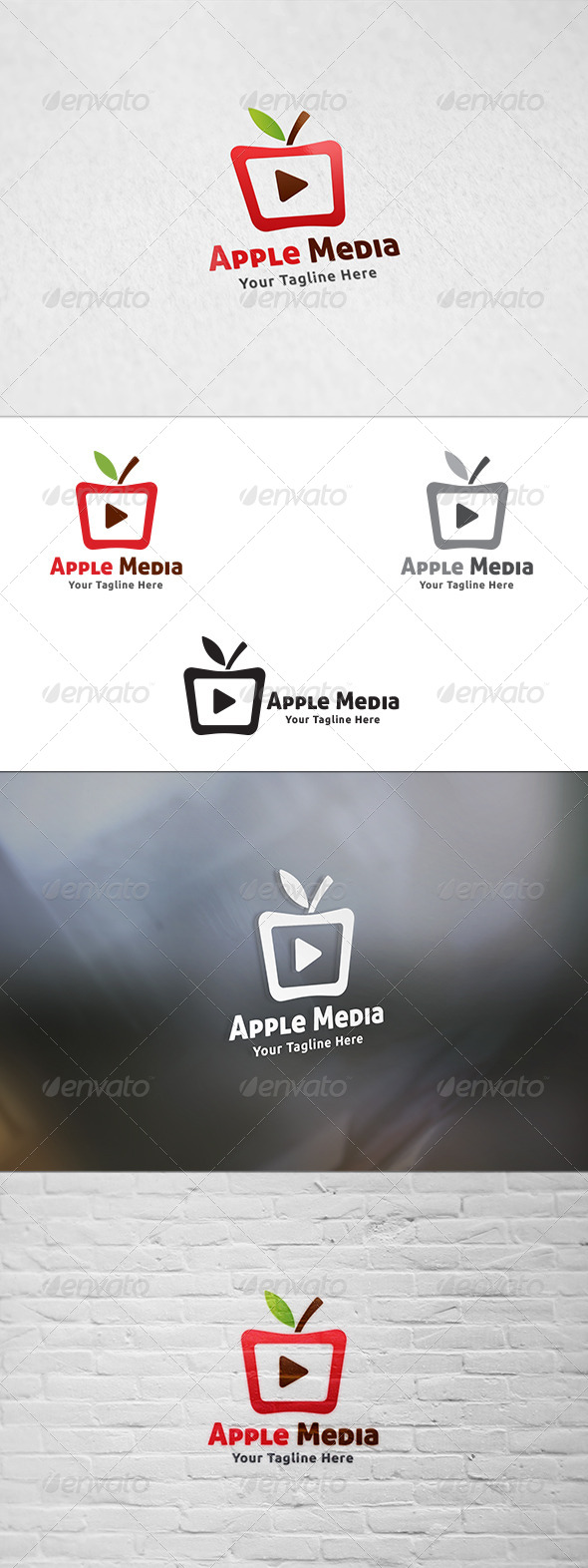 GraphicRiver Apple Media Logo Template 8718175 GraphicRiver Apple Media Logo Template 8718175