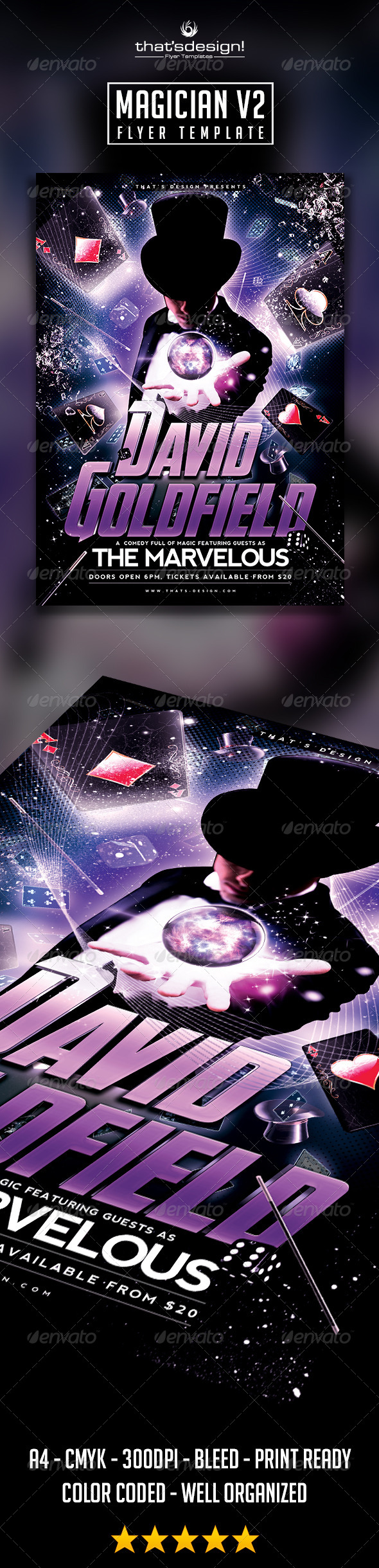 GraphicRiver Magic Performer Flyer Template V2 8718902 GraphicRiver Magic Performer Flyer Template V2 8718902