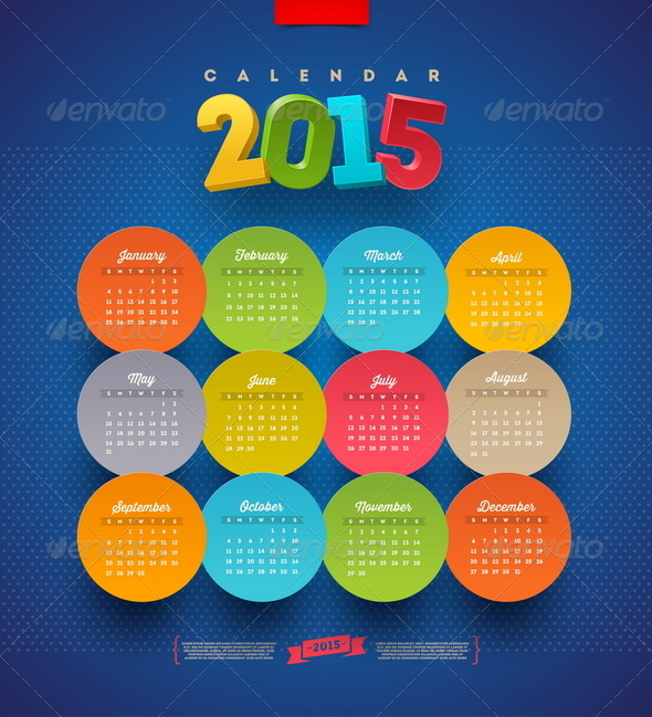GraphicRiver Calendar 2015 Vector Template 8718934 GraphicRiver Calendar 2015 Vector Template 8718934