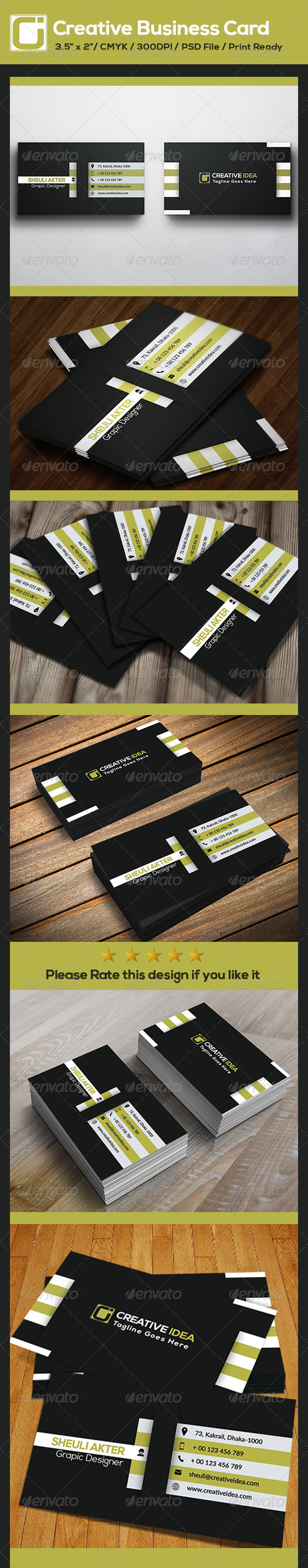 GraphicRiver Creative Business Card 8719075 GraphicRiver Creative Business Card 8719075