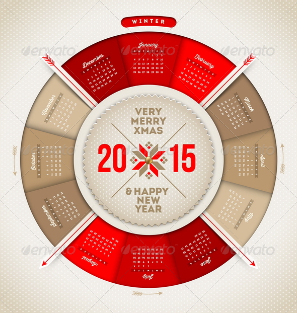 Christmas and New Year Calendar 2015