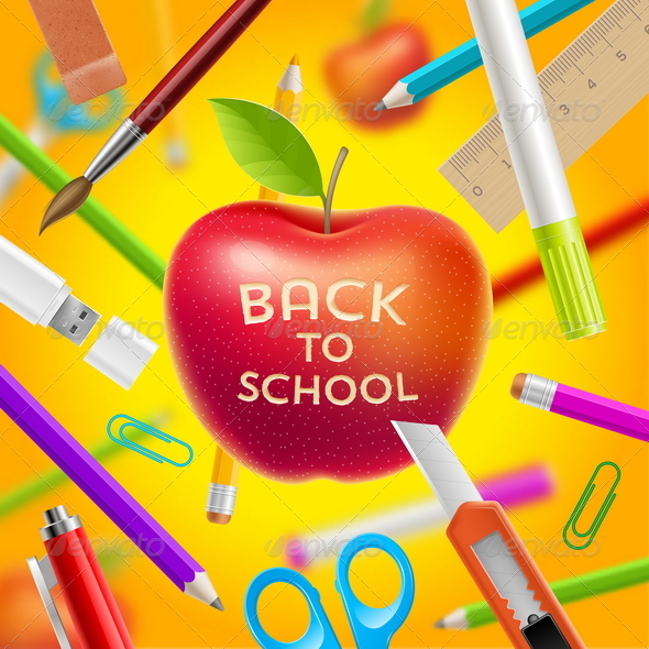 GraphicRiver Back to School Vector Illustration 8719692 GraphicRiver Back to School Vector Illustration 8719692