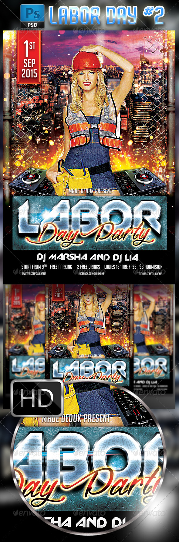 GraphicRiver Labor Day Flyer Template #2 8719973 GraphicRiver Labor Day Flyer Template #2 8719973