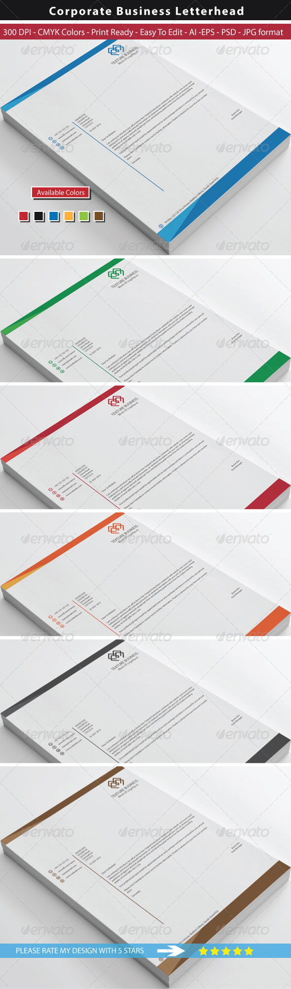 GraphicRiver Clean Texture Letterhead 8720008 GraphicRiver Clean Texture Letterhead 8720008