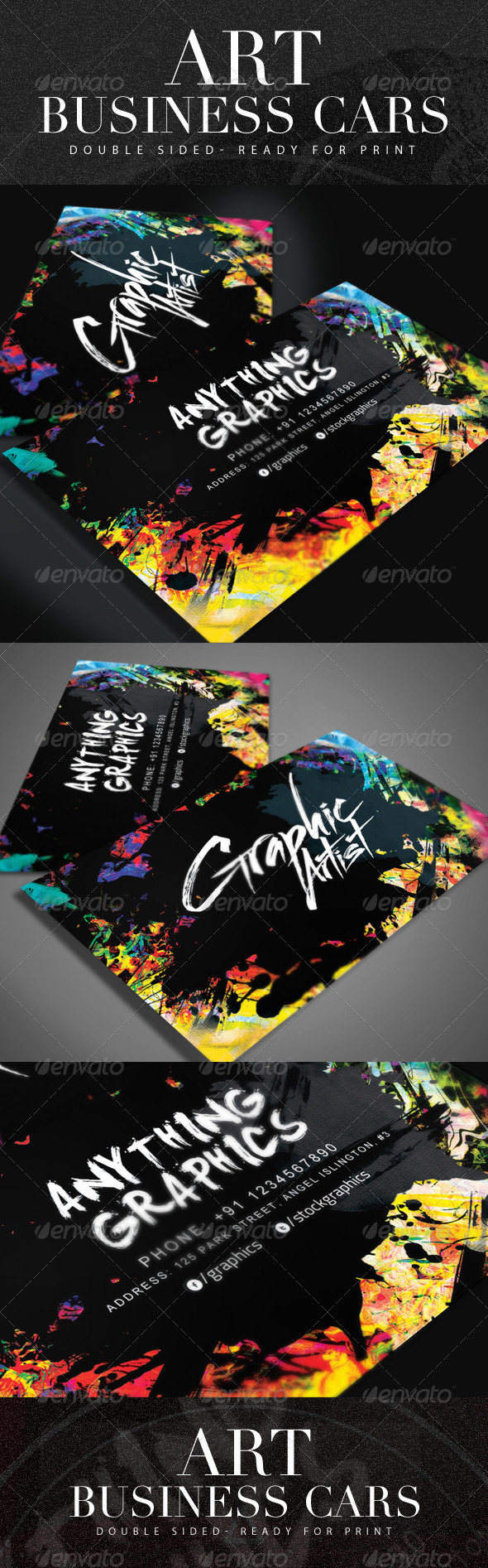 GraphicRiver Artistic Business Card 8720220 GraphicRiver Artistic Business Card 8720220