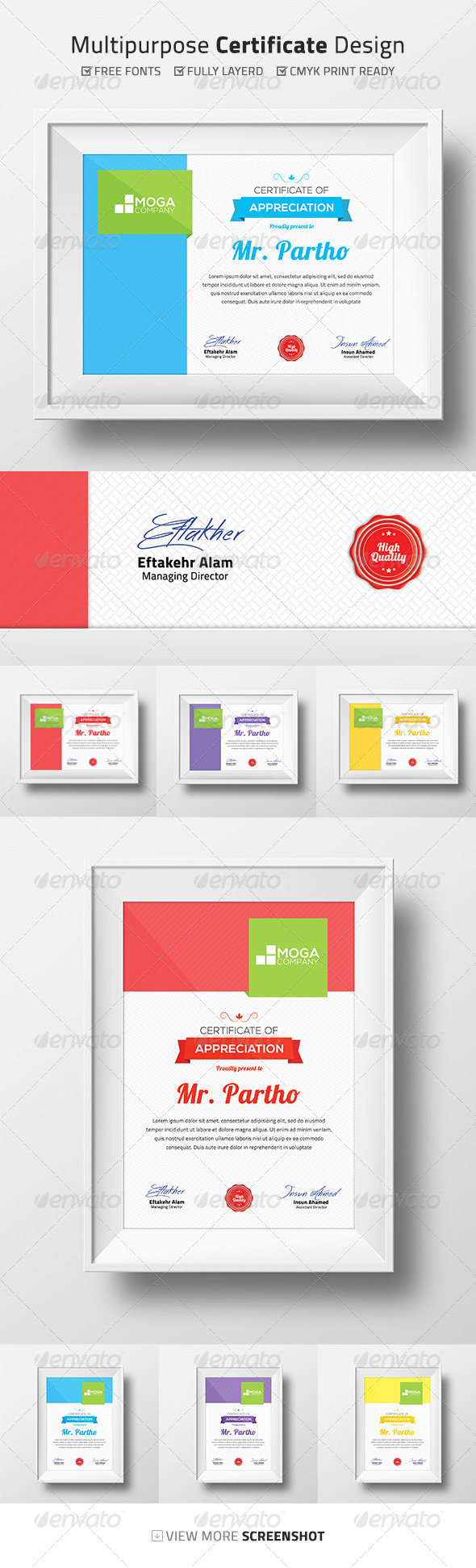 GraphicRiver Multipurpose Certificate Design 8722453 GraphicRiver Multipurpose Certificate Design 8722453